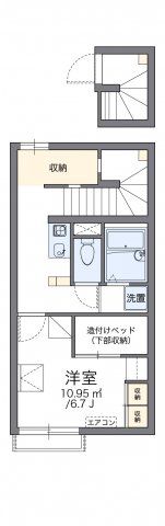 レオパレスFUZIMON Aの間取り画像