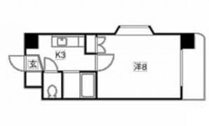 ロイヤル山口Ⅲの間取り画像