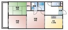 アベニュー布瀬 2-の間取り画像