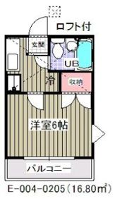 レジデンス波房の間取り画像