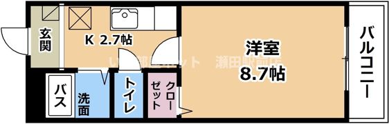 ハイツAsahiの間取り画像