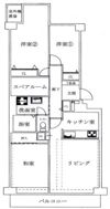 六甲グランドヒルズ2号館の間取り画像