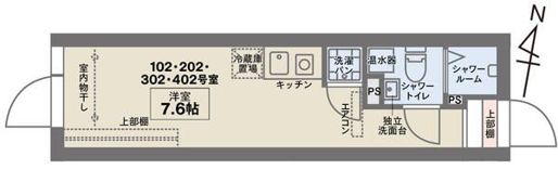 COCOFLAT北千住Southの間取り画像