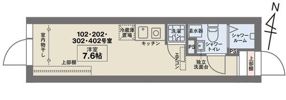 COCOFLAT北千住Southの間取り画像
