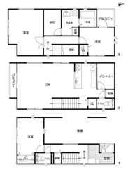 横須賀市船越戸建の間取り画像