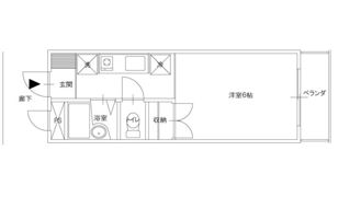 ホーメスト中島 Bの間取り画像