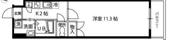 ヒルズ平和橋の間取り画像