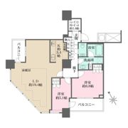 ザ・パークハウス西新宿タワー60の間取り画像