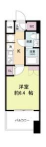 セレニテ難波グランデシュッドの間取り画像