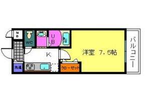ｼｬﾙﾏﾝﾌｼﾞ天神橋ﾘﾊﾞｰｻｲﾄﾞの間取り画像