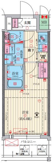 ファーストフィオーレ三国Ⅱの間取り画像