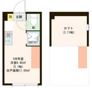 ハーモニーテラス若宮Ⅱの間取り画像