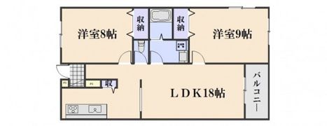 ライズガーデン参番館の間取り画像