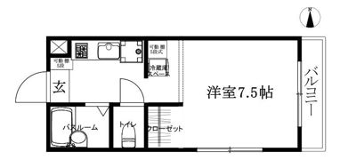 コーポ千舟の間取り画像