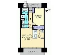 アルファステイツ大学病院通りの間取り画像