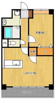 サンビーム三萩野駅前の間取り画像