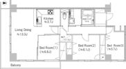 Daiwa Grace Maison 大島Ⅱの間取り画像