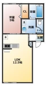 シャンテ経田Ⅰの間取り画像