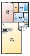 シャンテ経田Ⅰの間取り画像