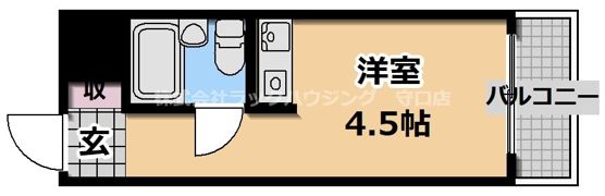 朝日プラザアクシス城東の間取り画像