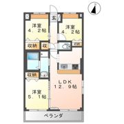 レジデンスガーデンⅢの間取り画像