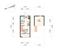 ラ メゾン ミール IoT ミニ冷 ネットフリー 100付の間取り画像