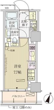 パークアクシス赤坂見附の間取り画像