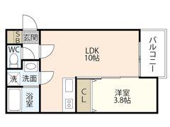 COCOAS廿日市駅前の間取り画像