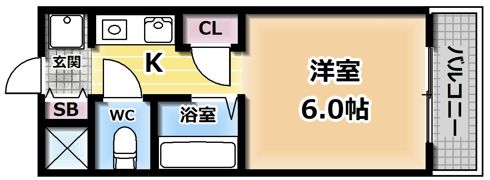 リーガル新大阪の間取り画像