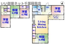 草刈戸建貸家の間取り画像