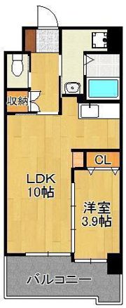 プリーモ天神の間取り画像