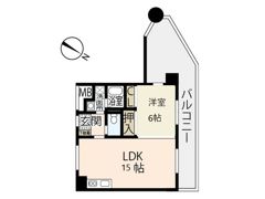 コーポSTの間取り画像