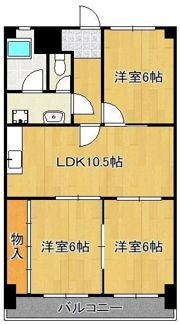 ハイツシーサイドIの間取り画像