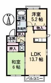 ディアスセレナKの間取り画像