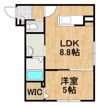 Ruhe Raum北栄の間取り画像