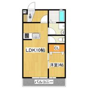 朝日ヴィラひたち野Bの間取り画像