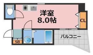 エルミタージュ難波南Ⅱの間取り画像