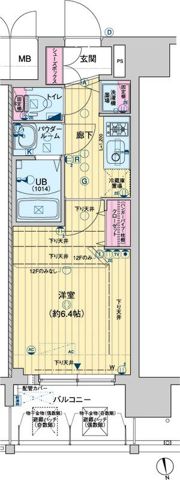 レオンコンフォート京橋の間取り画像