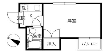 パーソンコートの間取り画像