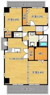THE SQUARE Suite Residenceの間取り画像