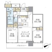 ザ・タワー十条の間取り画像