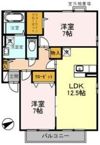 エストコリーヌ Ⅲ番館の間取り画像