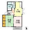 ベルメゾンおかざわ Aの間取り画像