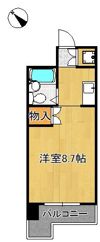 ホワイトパレス戸畑 503号室の間取り画像