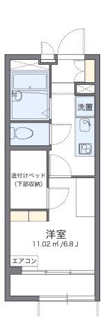 レオパレスHARMONYの間取り画像