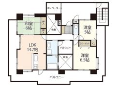 ハウスバーンフリート比治山本町の間取り画像