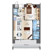 グランギャレHIRATAの間取り画像