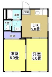 メゾン谷上Bの間取り画像