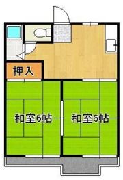 タウニー通谷B棟の間取り画像