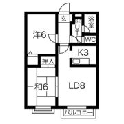 クレストール岩切の間取り画像